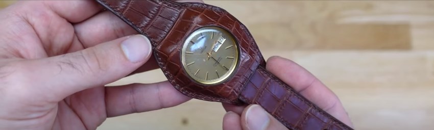Выкройка кожаного винтажного ремешка для наручных часов